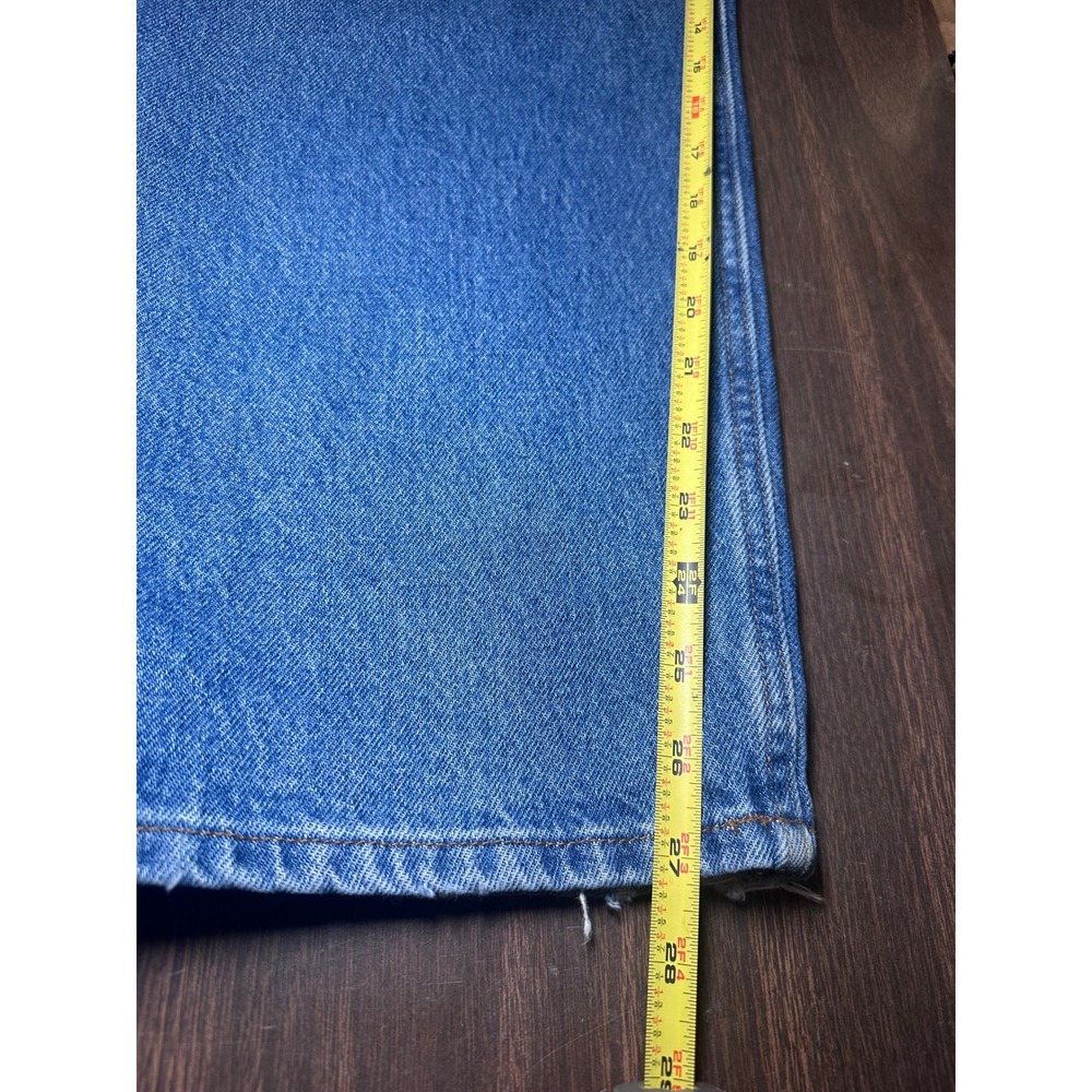 LL Bean Mens Relaxed Fit Jeans Blue Denim 42x28 Straight Leg Casual Jeans - Picture 12 of 12